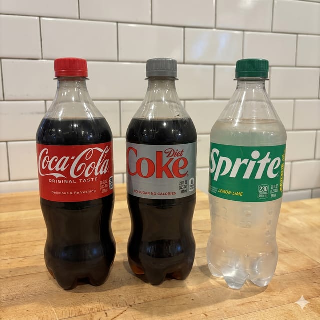 Soft Drinks - Coke Products.